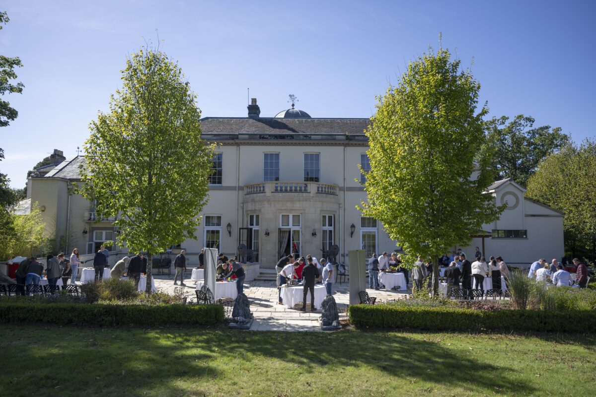 Corporate team building at West Midlands Safari Park with colleagues creating animal enrichment items that support wildlife welfare as part of a CSR‑focused activity
